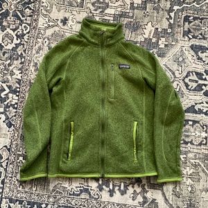Patagonia olive green zip up